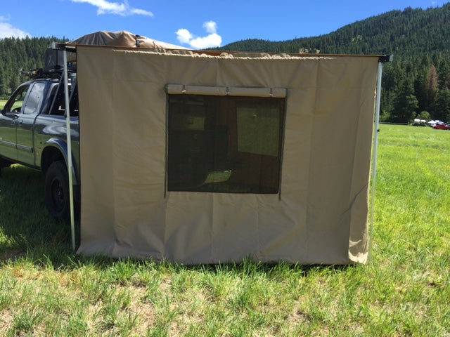 Camping awning enclosure  