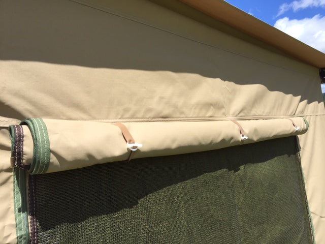 UV resistant awning walls  
