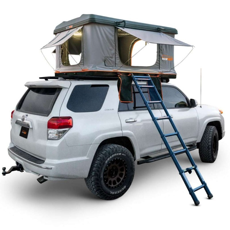 Roofnest Sparrow 2 Rooftop Tent back view with ladder