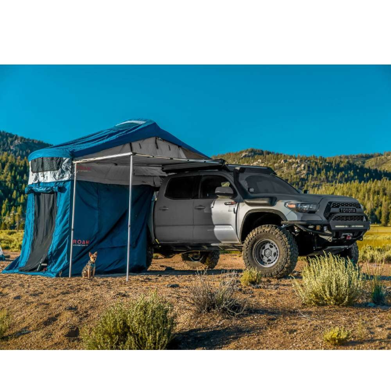 Roam Awning with Vagabond Roof Top Tent in the background