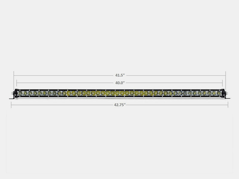 Cali Raise LED 42" Slim Single Row LED Bar (Amber)