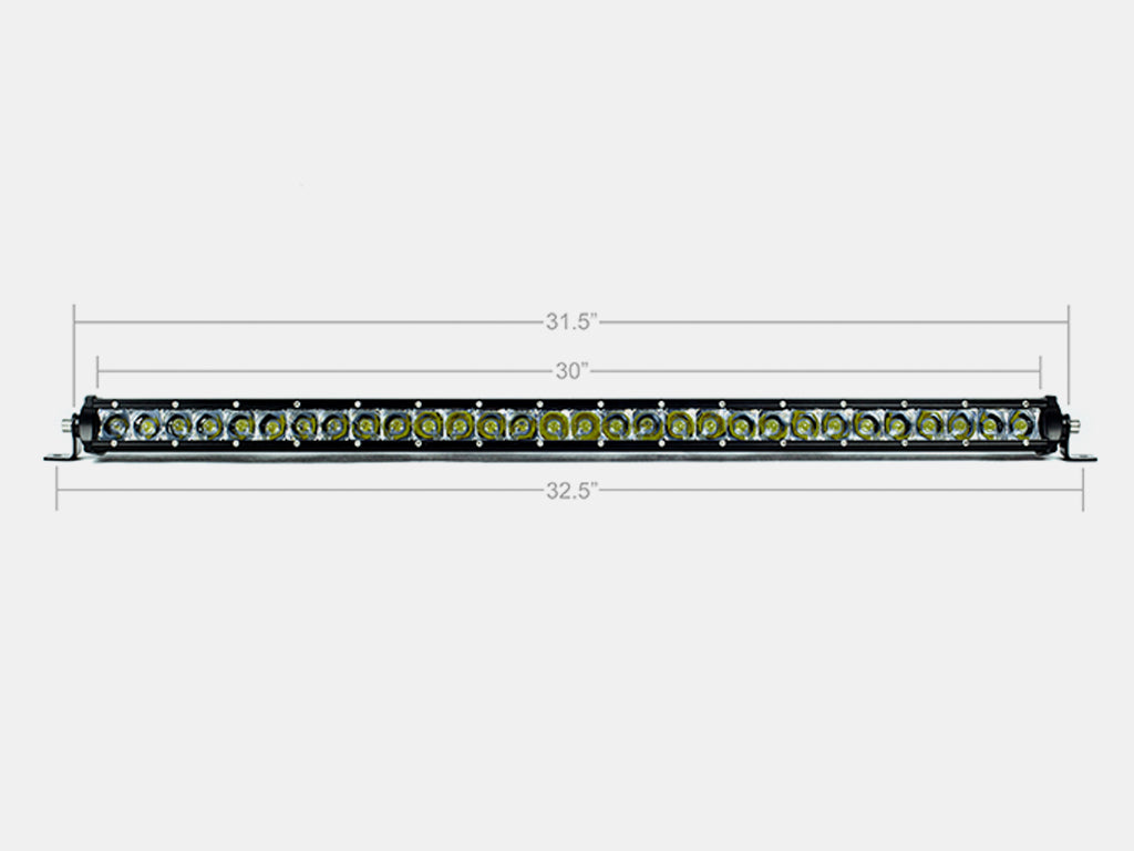Cali Raise LED 32" Slim Single Row LED Bar (Amber)