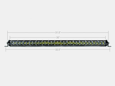 Cali Raise LED 32" Slim Single Row LED Bar (Amber)