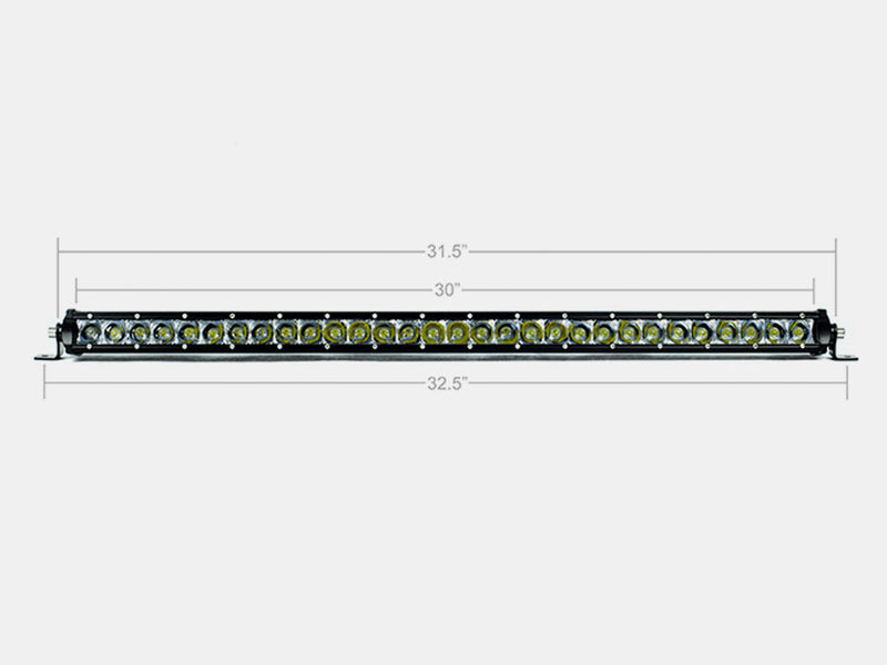 Cali Raise LED 32" Slim Single Row LED Bar (Amber)