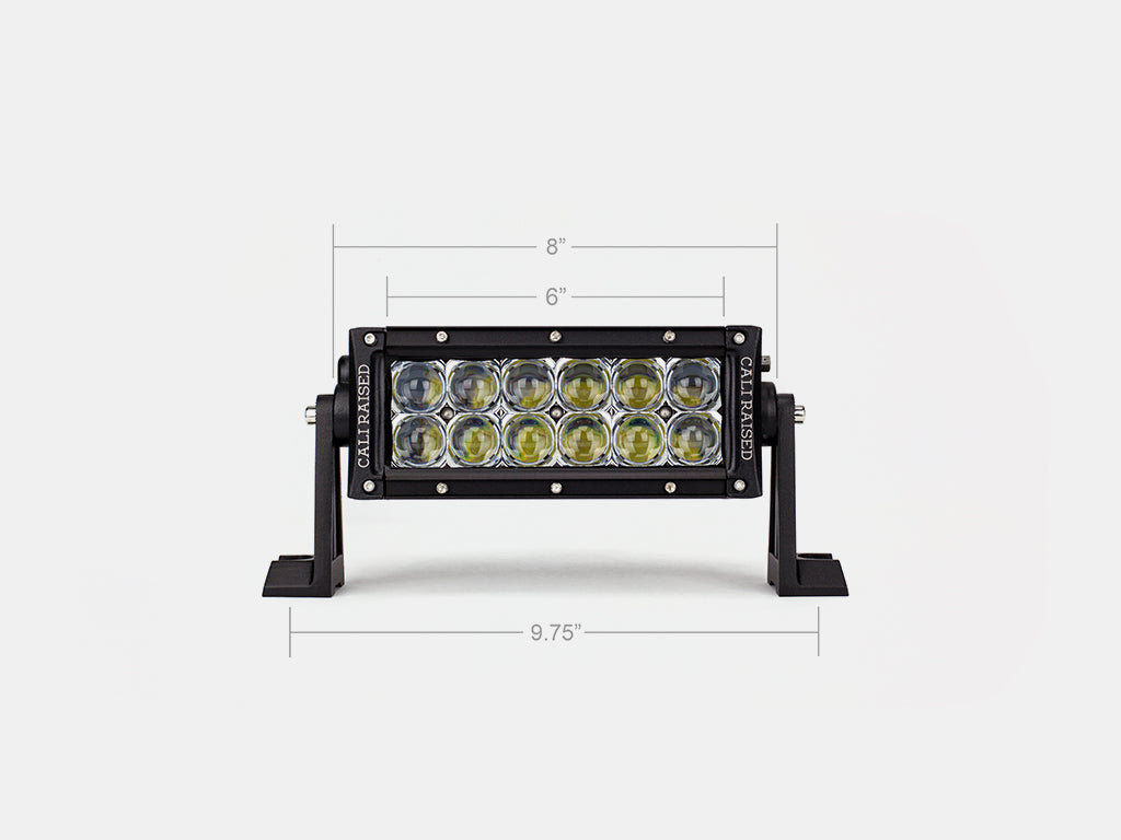 Cali Raised LED 8" Dual Row 5D Optic OSRAM LED Bar Grey_Background__0030_7InchDualRowFrontFull