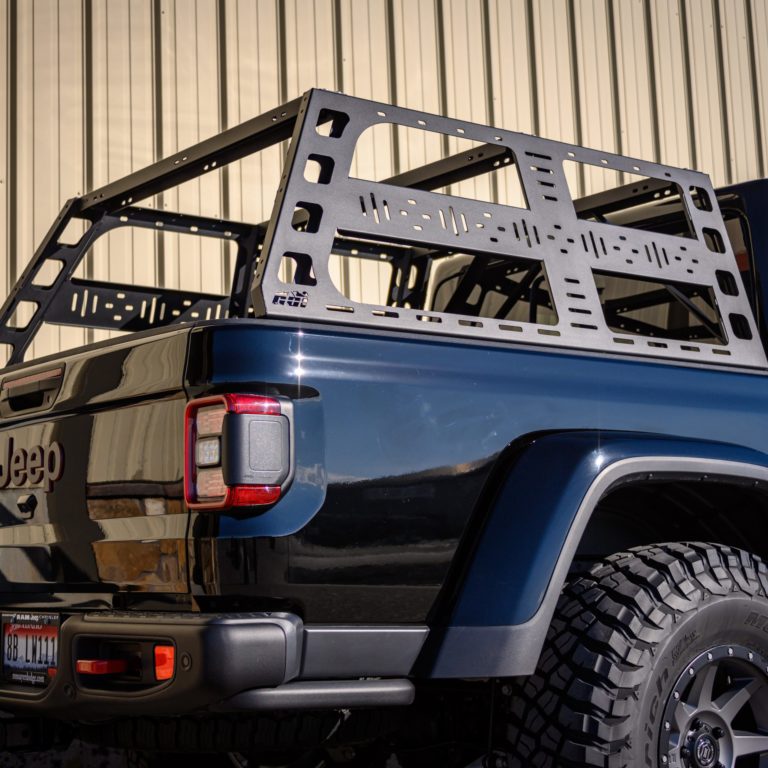 Jeep Gladiator Bed Rack (Cab Height) back view