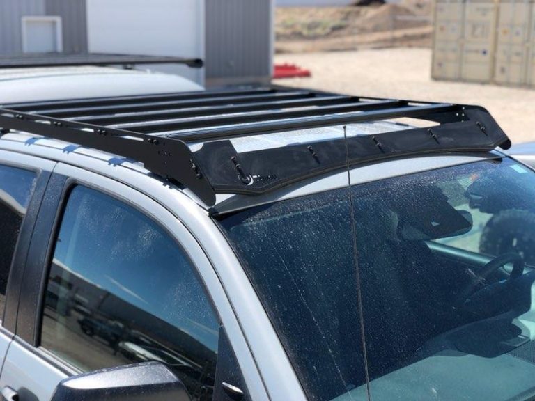 Prinsu Tundra Double Cab Roof Rack Crossbars Side View