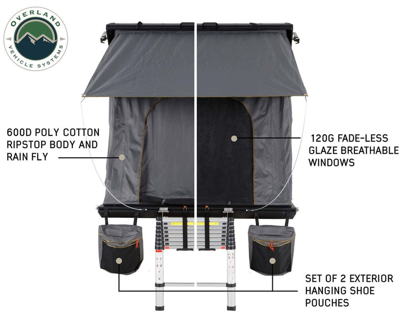 overland vehicle systems mamba roof top tent window fabric