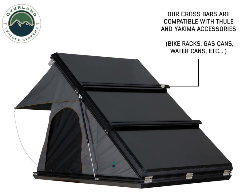 overland vehicle systems mamba roof top tent crossbars