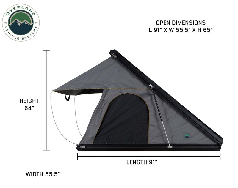 overland vehicle systems mamba roof top tent dimensions